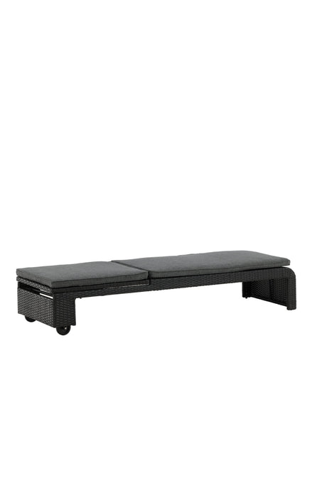 London Outdoor Sun - Lounge - schwarz/Weidengeflecht - Outdoor Sun - Lounges - ALVAHOME