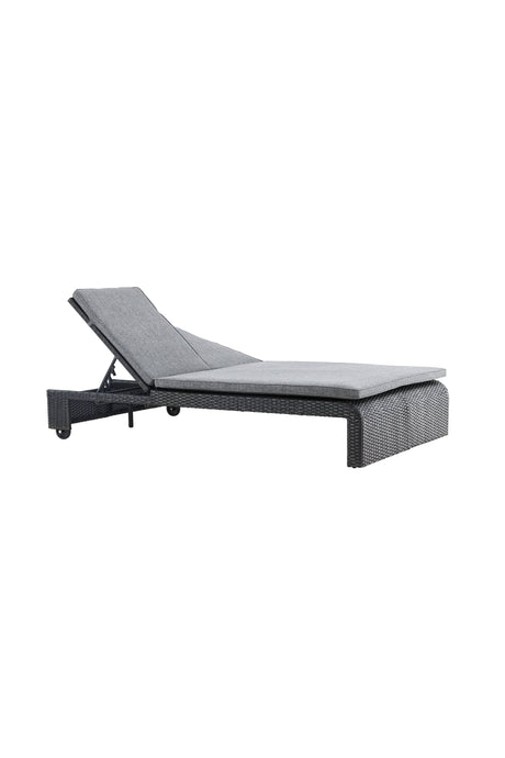 London Outdoor Sun - Lounge - schwarz/Weidengeflecht - Outdoor Sun - Lounges - ALVAHOME