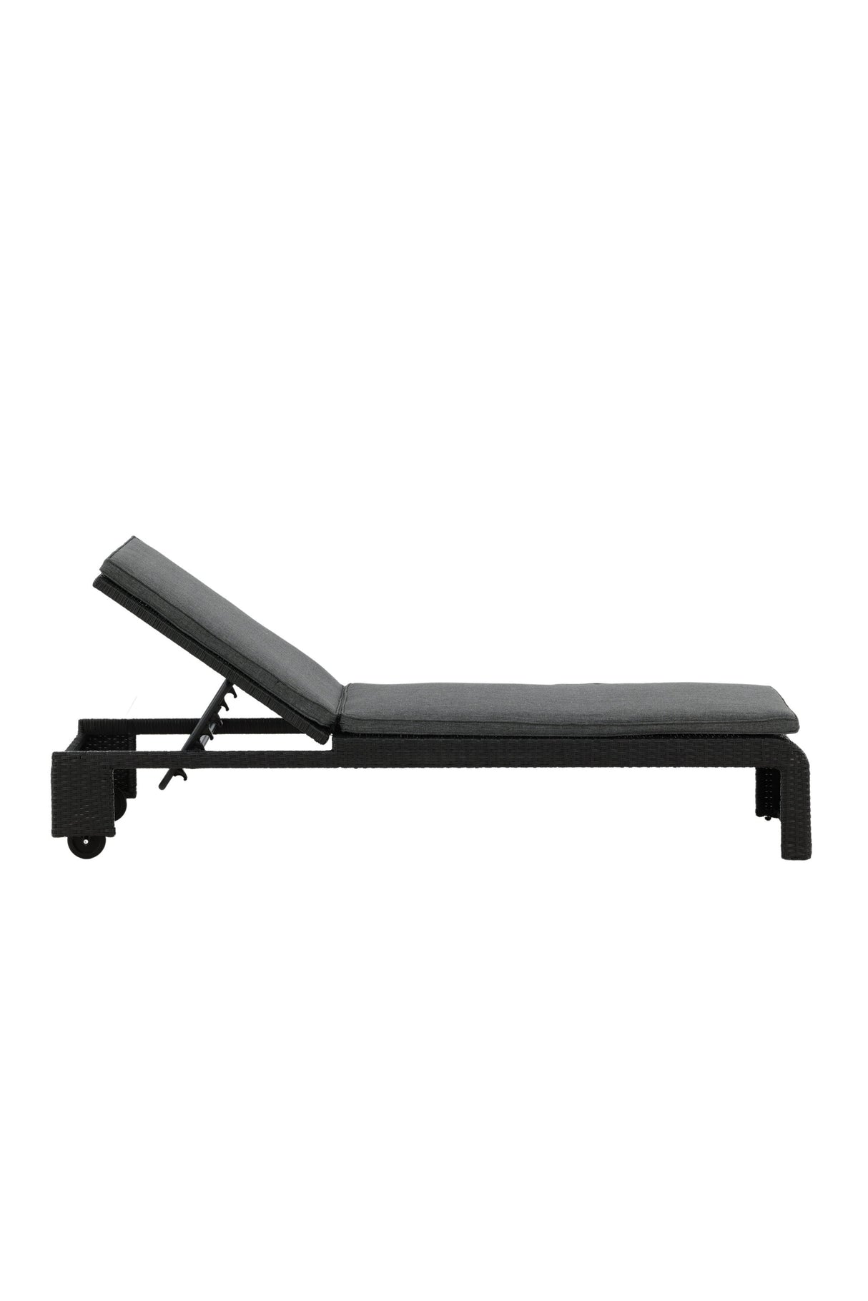 London Outdoor Sun - Lounge - schwarz/Weidengeflecht - Outdoor Sun - Lounges - ALVAHOME