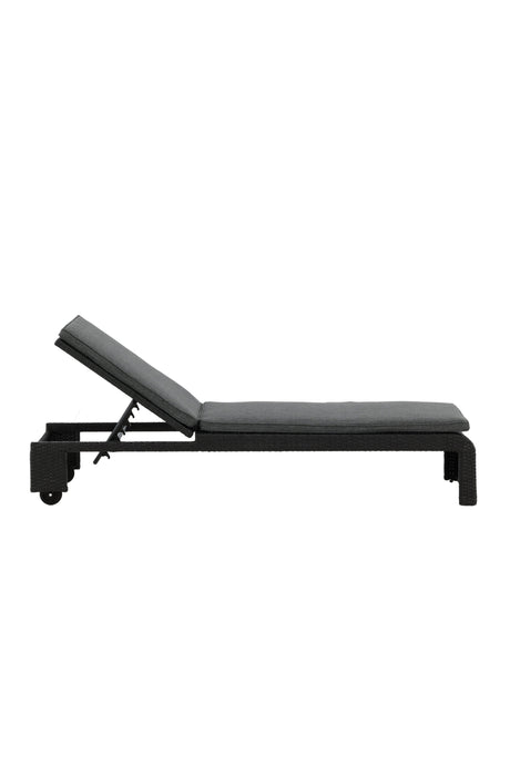 London Outdoor Sun - Lounge - schwarz/Weidengeflecht - Outdoor Sun - Lounges - ALVAHOME