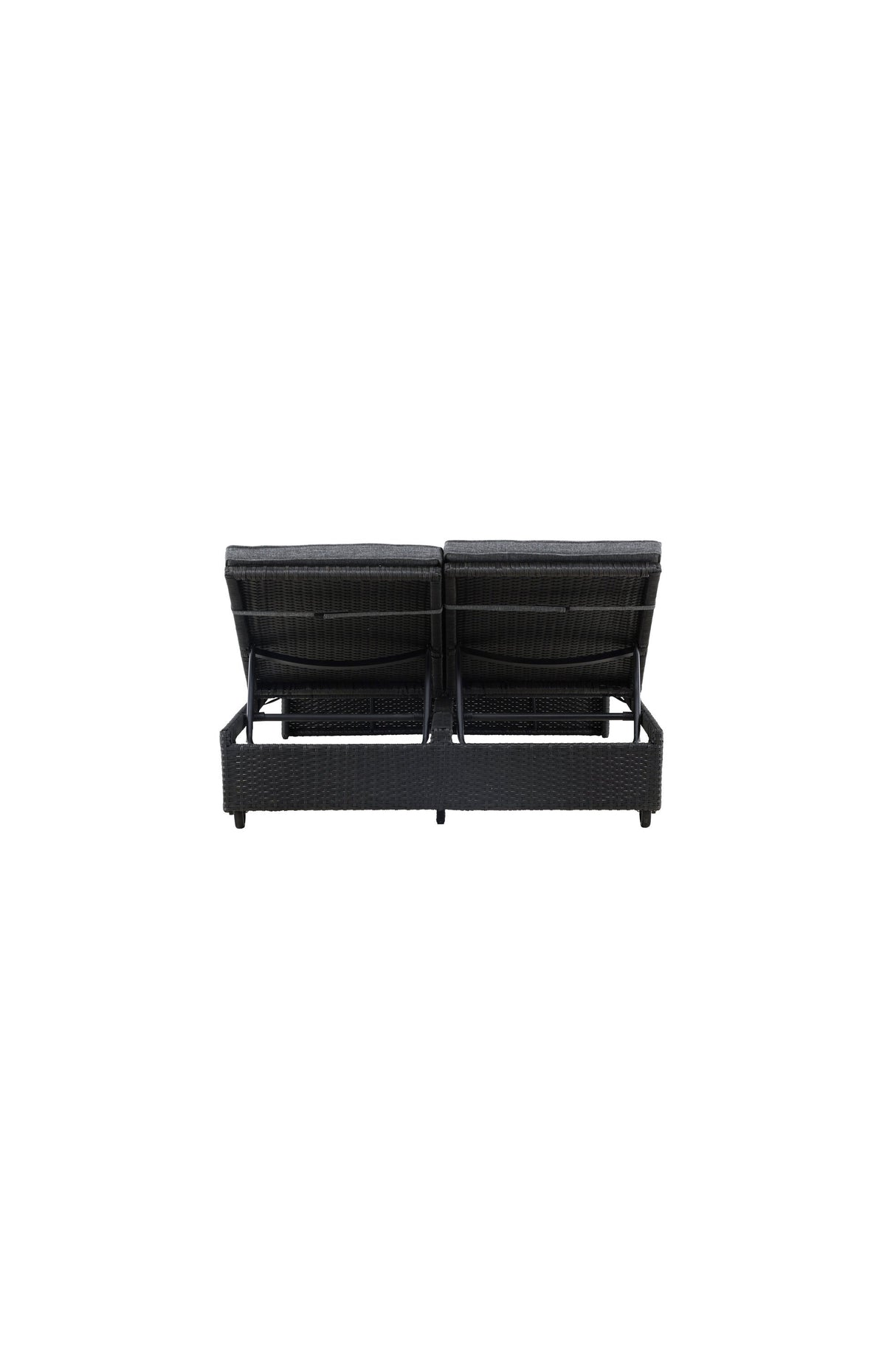 London Outdoor Sun - Lounge - schwarz/Weidengeflecht - Outdoor Sun - Lounges - ALVAHOME