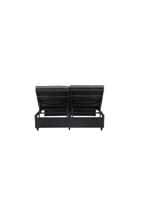 London Outdoor Sun - Lounge - schwarz/Weidengeflecht - Outdoor Sun - Lounges - ALVAHOME
