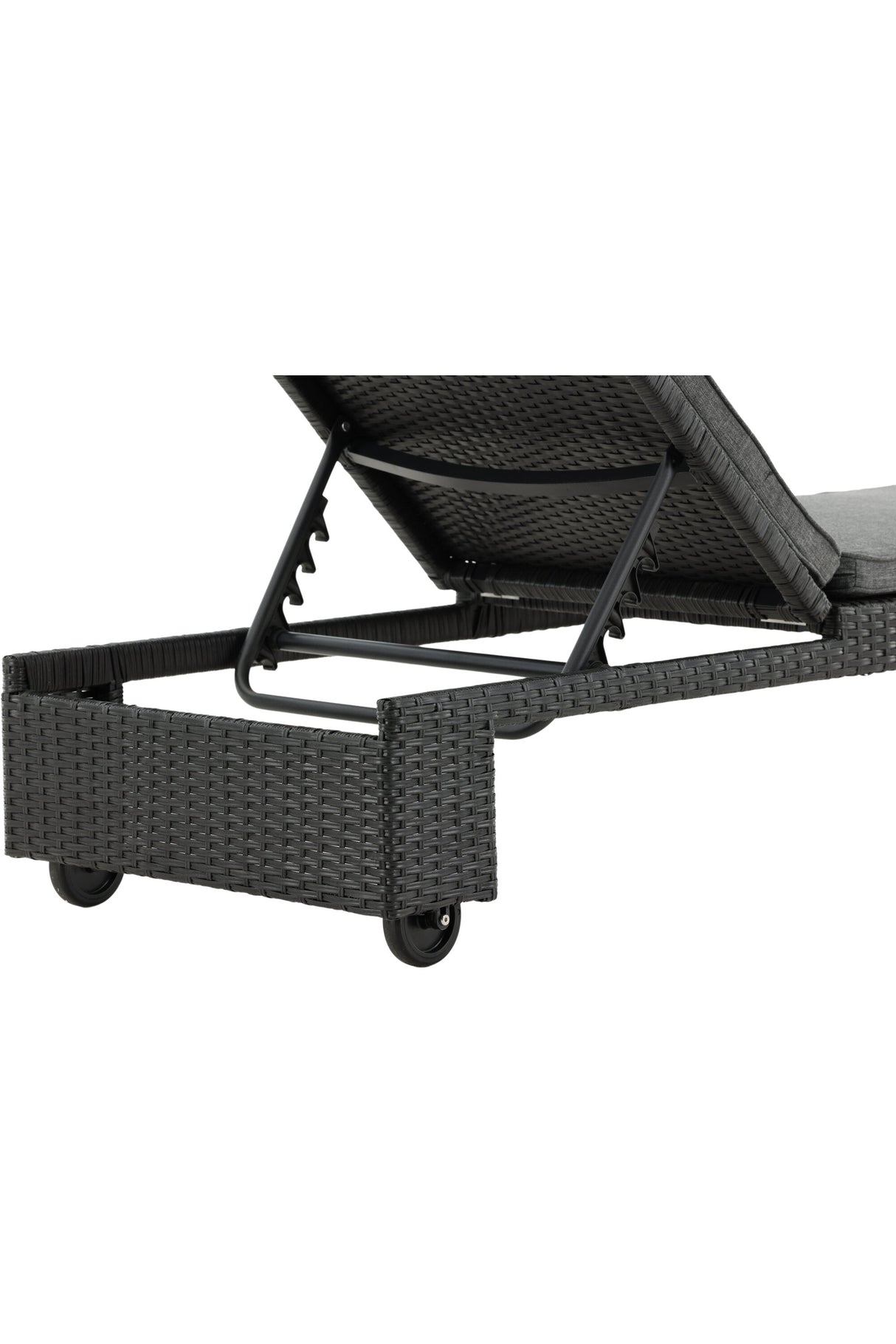 London Outdoor Sun - Lounge - schwarz/Weidengeflecht - Outdoor Sun - Lounges - ALVAHOME