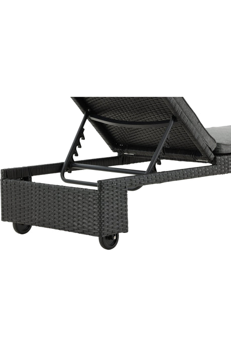 London Outdoor Sun - Lounge - schwarz/Weidengeflecht - Outdoor Sun - Lounges - ALVAHOME