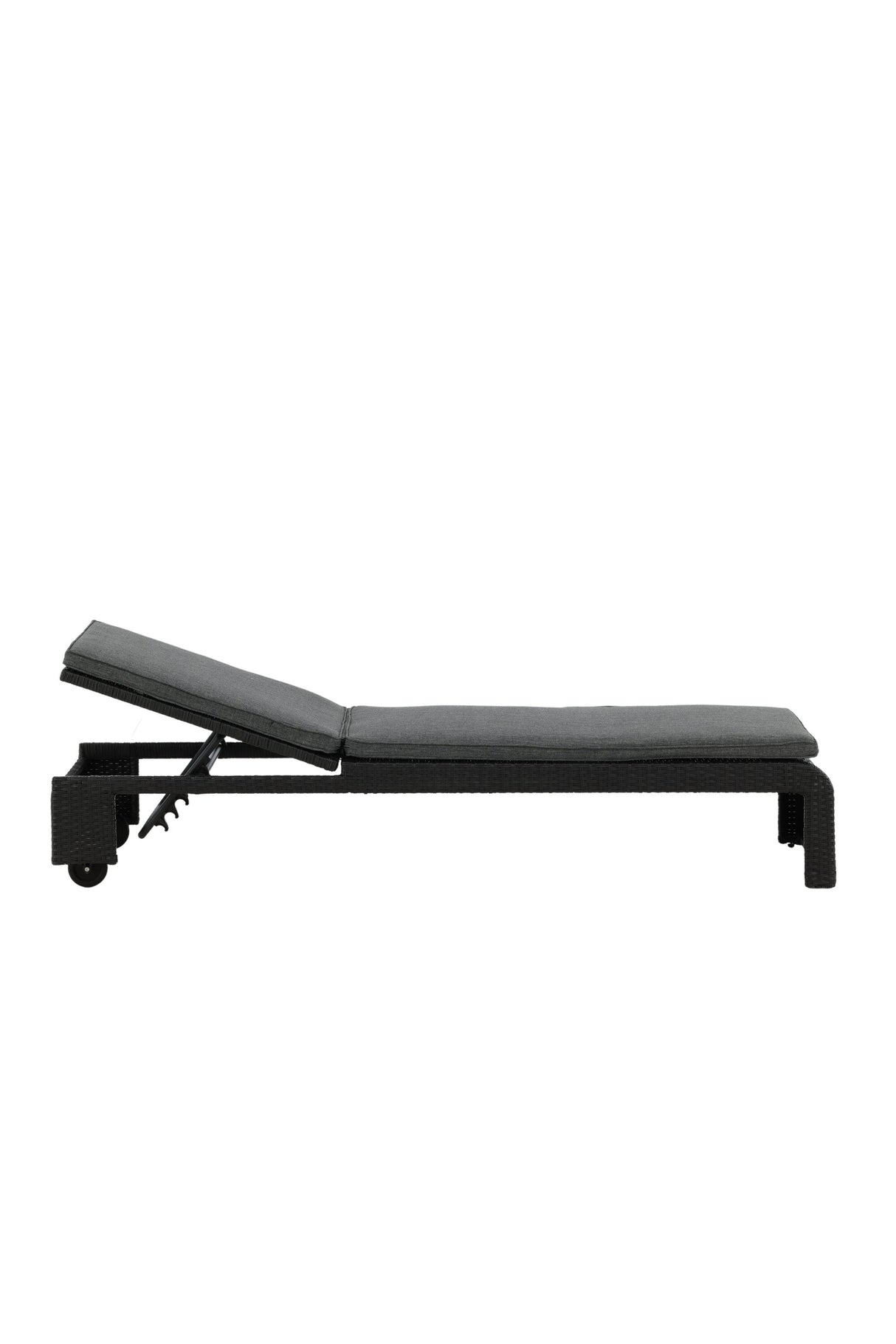 London Outdoor Sun - Lounge - schwarz/Weidengeflecht - Outdoor Sun - Lounges - ALVAHOME