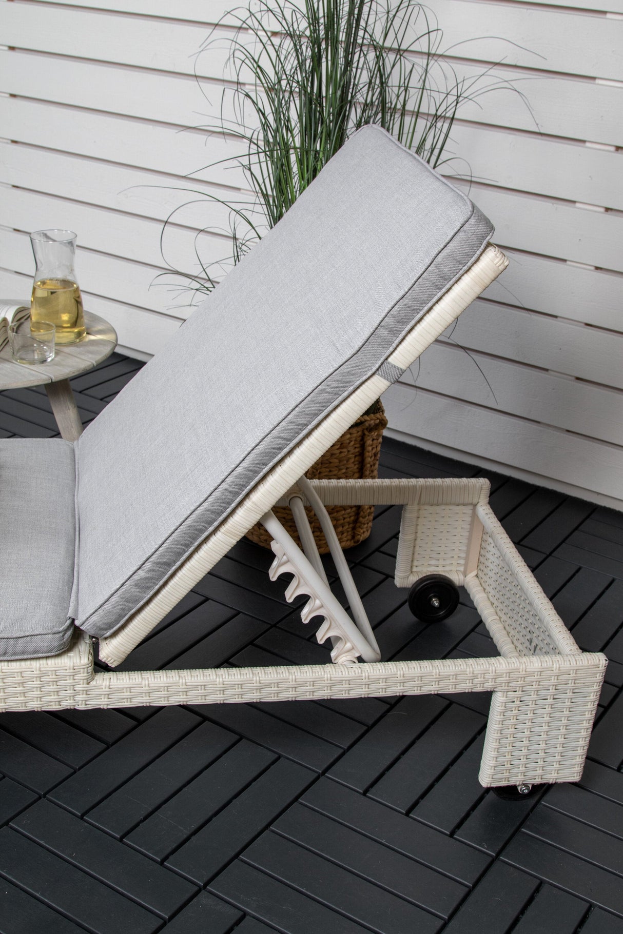 London Outdoor Sun - Lounge - weiß/Weidengeflecht - Outdoor Sun - Lounges - ALVAHOME
