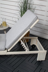 London Outdoor Sun - Lounge - weiß/Weidengeflecht - Outdoor Sun - Lounges - ALVAHOME