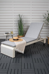 London Outdoor Sun - Lounge - weiß/Weidengeflecht - Outdoor Sun - Lounges - ALVAHOME