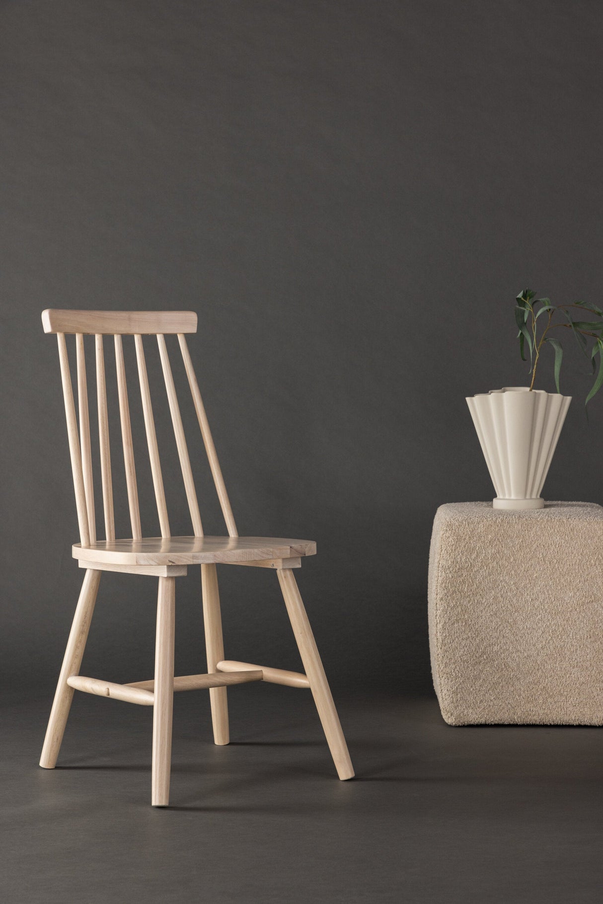 Lönneberga Esszimmerstuhl - white - wash/Gummiholz - Essstühle - ALVAHOME