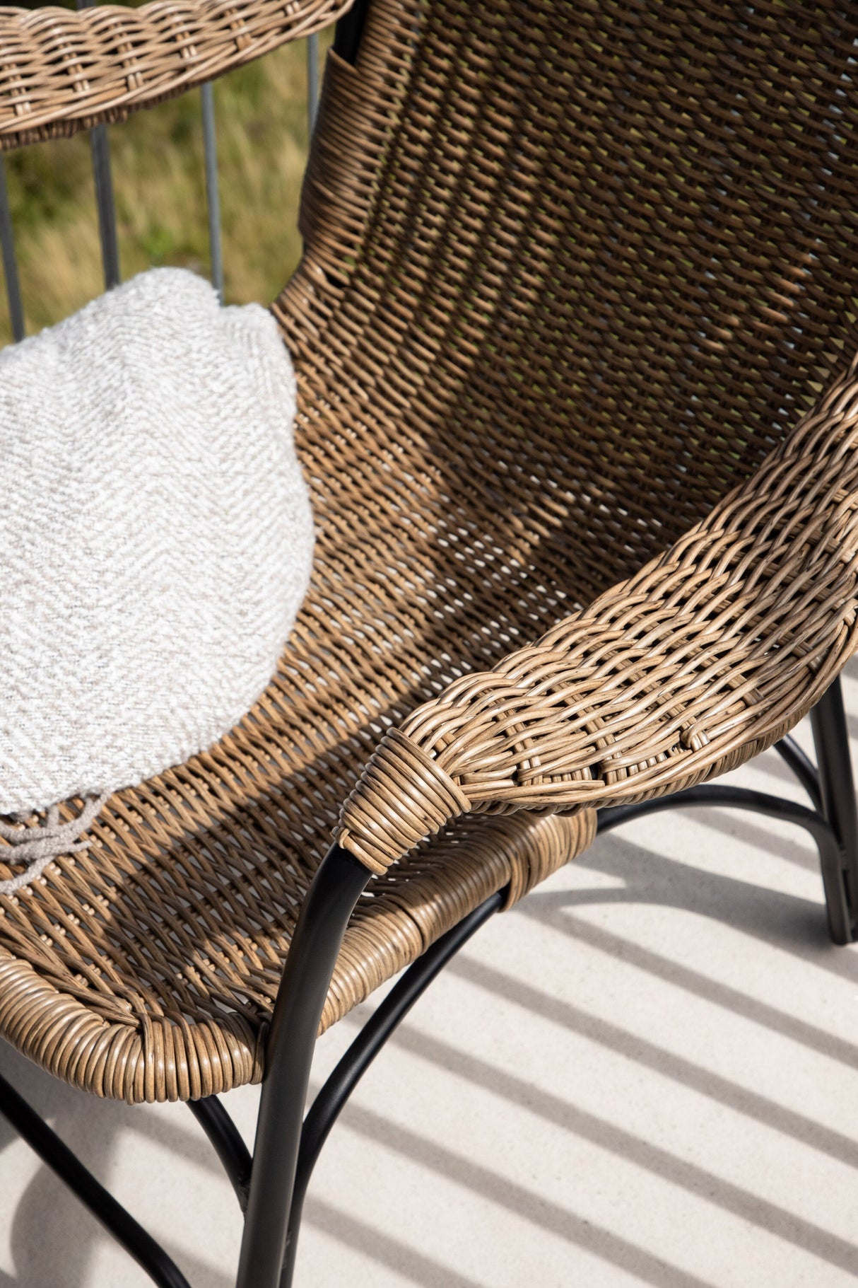 Loreto Outdoor Lounge - Stuhl - schwarz/Stahl - Accent Chair - ALVAHOME