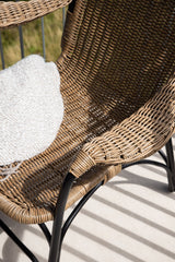 Loreto Outdoor Lounge - Stuhl - schwarz/Stahl - Accent Chair - ALVAHOME