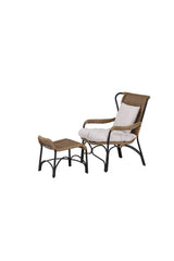 Loreto Outdoor Lounge - Stuhl - schwarz/Stahl - Accent Chair - ALVAHOME