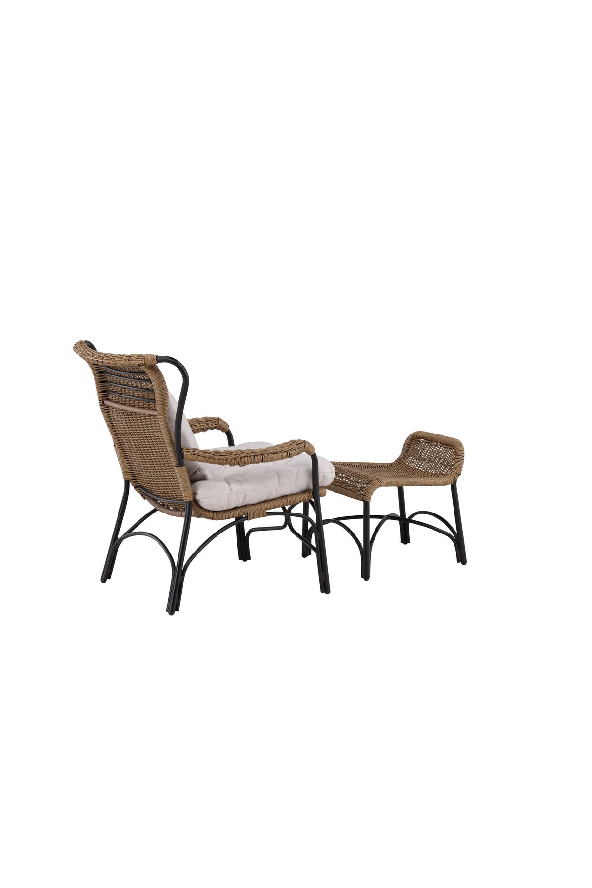 Loreto Outdoor Lounge - Stuhl - schwarz/Stahl - Accent Chair - ALVAHOME