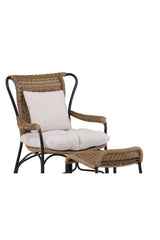 Loreto Outdoor Lounge - Stuhl - schwarz/Stahl - Accent Chair - ALVAHOME