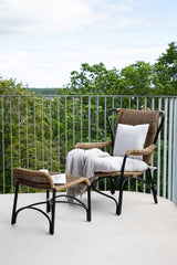 Loreto Outdoor Lounge - Stuhl - schwarz/Stahl - Accent Chair - ALVAHOME