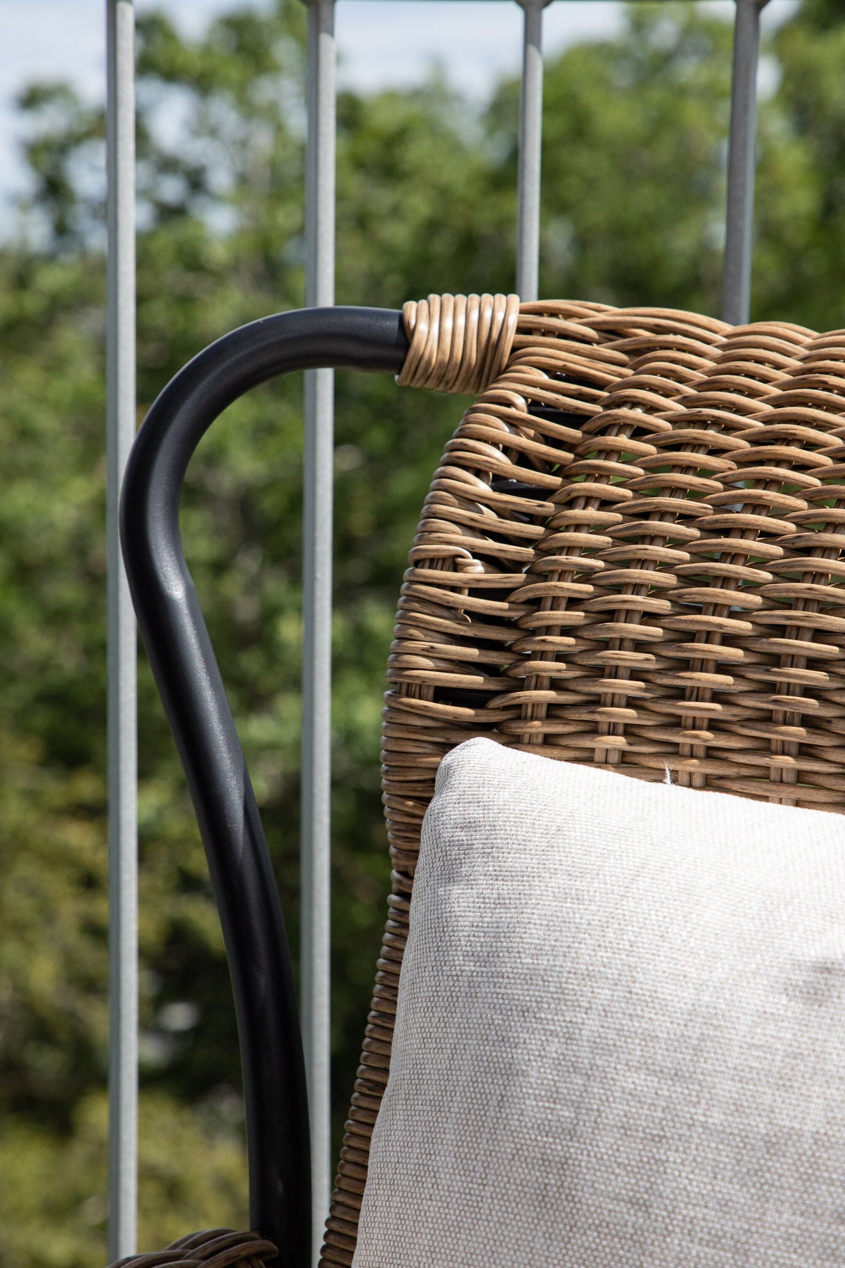 Loreto Outdoor Lounge - Stuhl - schwarz/Stahl - Accent Chair - ALVAHOME