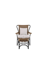 Loreto Outdoor Lounge - Stuhl - schwarz/Stahl - Accent Chair - ALVAHOME
