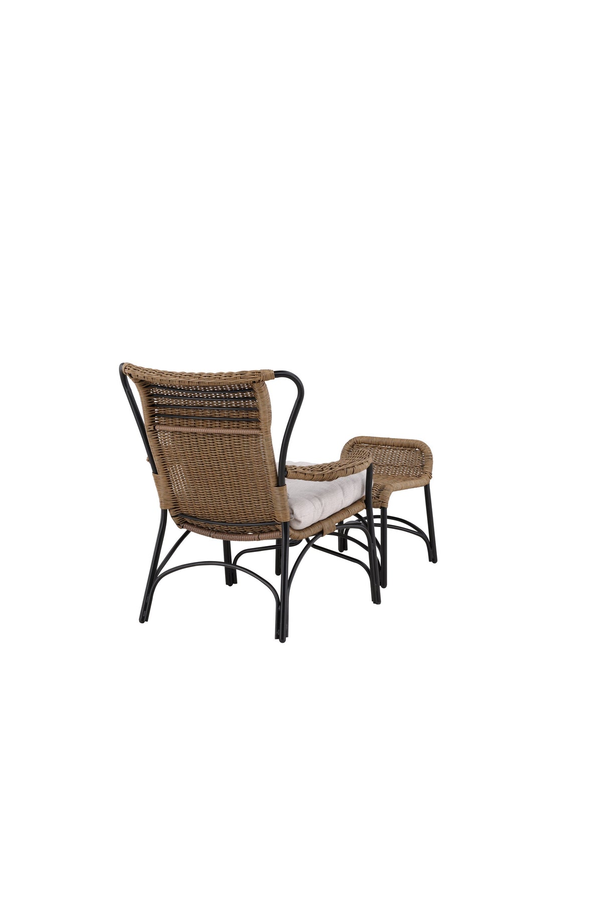 Loreto Outdoor Lounge - Stuhl - schwarz/Stahl - Accent Chair - ALVAHOME