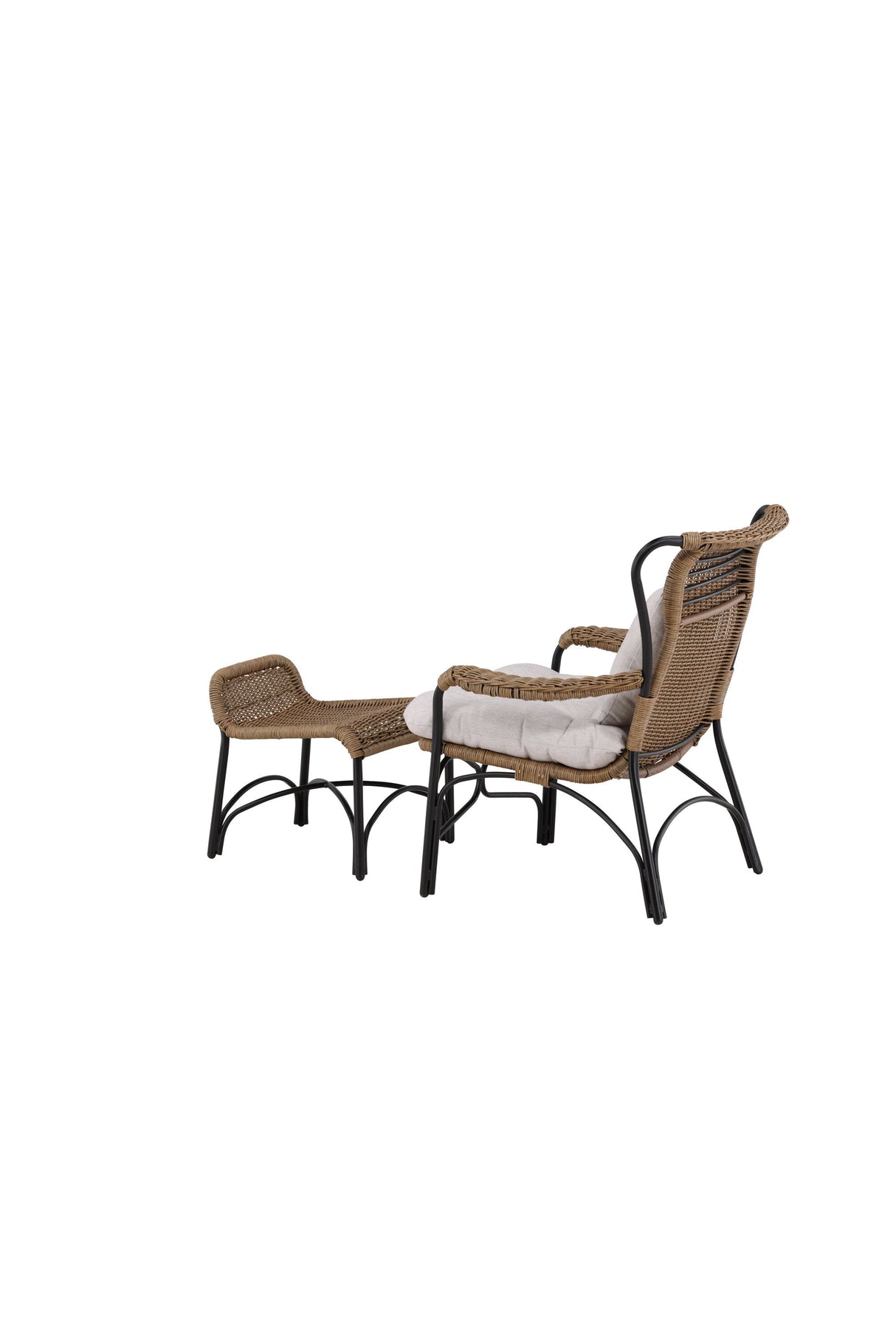 Loreto Outdoor Lounge - Stuhl - schwarz/Stahl - Accent Chair - ALVAHOME