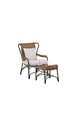 Loreto Outdoor Lounge - Stuhl - schwarz/Stahl - Accent Chair - ALVAHOME