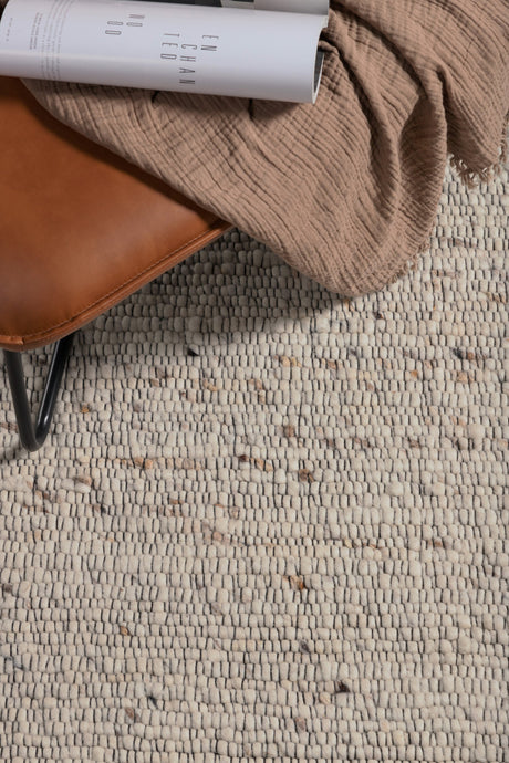 Loump Wohnzimmerteppich - beige/Wolle - Wohnzimmerteppiche - ALVAHOME