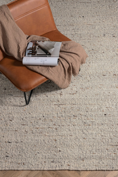 Loump Wohnzimmerteppich - beige/Wolle - Wohnzimmerteppiche - ALVAHOME