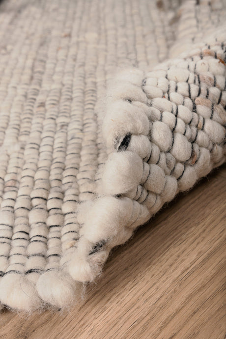 Loump Wohnzimmerteppich - beige/Wolle - Wohnzimmerteppiche - ALVAHOME