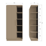 Lowen Schrank - schlamm/Kiefer [fsc] - Schränke - ALVAHOME