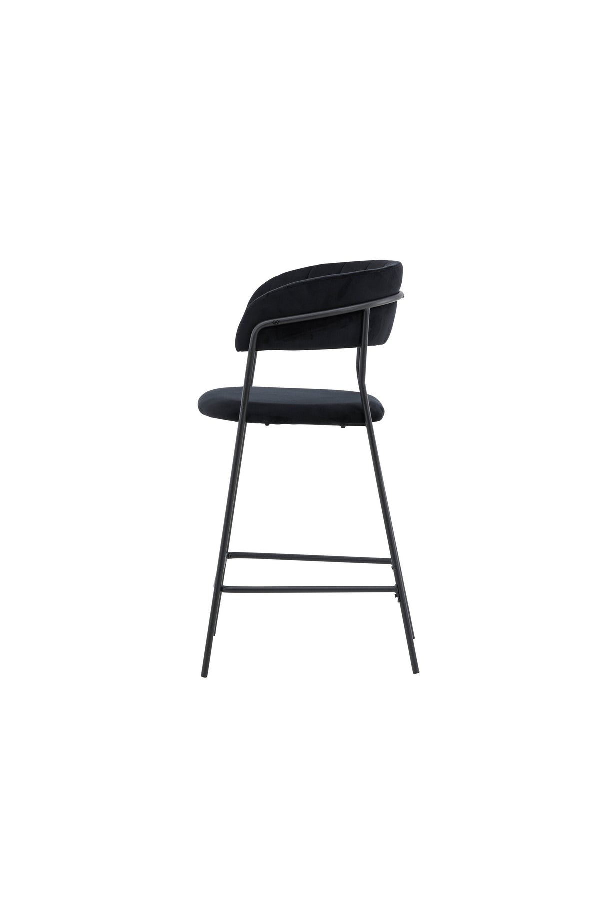 Lui Barhocker - schwarz/Polyester - Samt - Barhocker - ALVAHOME