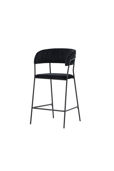 Lui Barhocker - schwarz/Polyester - Samt - Barhocker - ALVAHOME