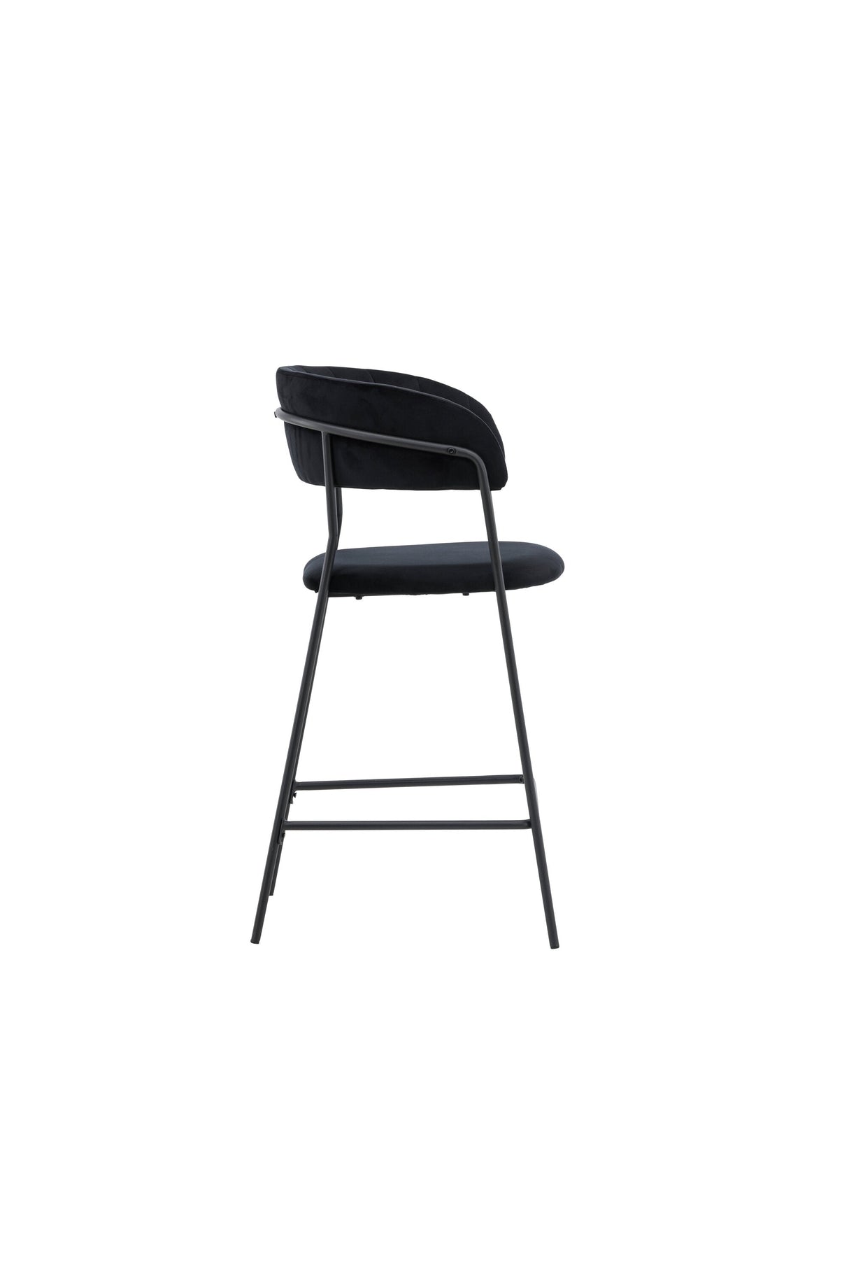 Lui Barhocker - schwarz/Polyester - Samt - Barhocker - ALVAHOME