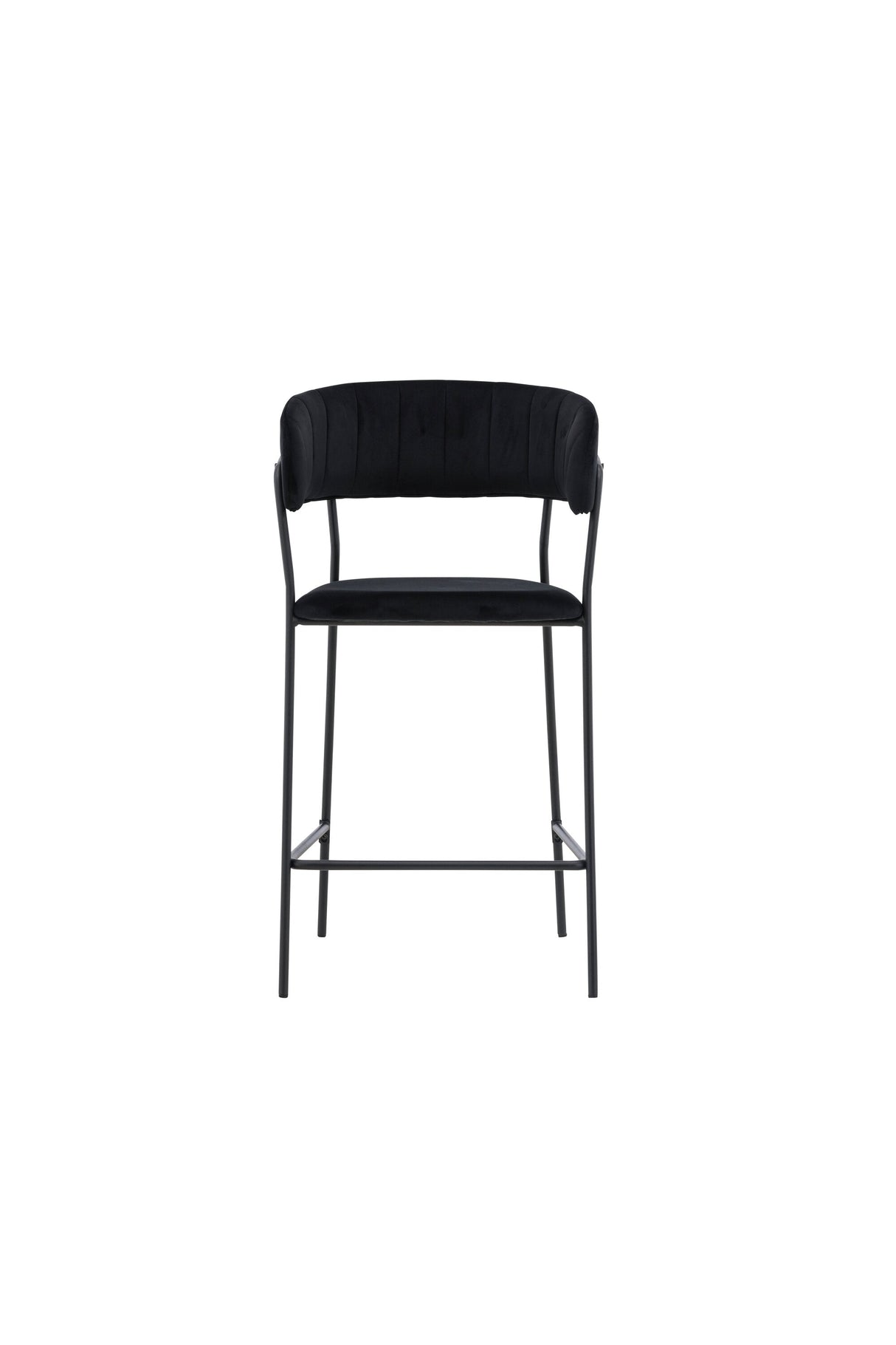 Lui Barhocker - schwarz/Polyester - Samt - Barhocker - ALVAHOME