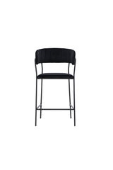 Lui Barhocker - schwarz/Polyester - Samt - Barhocker - ALVAHOME