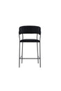 Lui Barhocker - schwarz/Polyester - Samt - Barhocker - ALVAHOME
