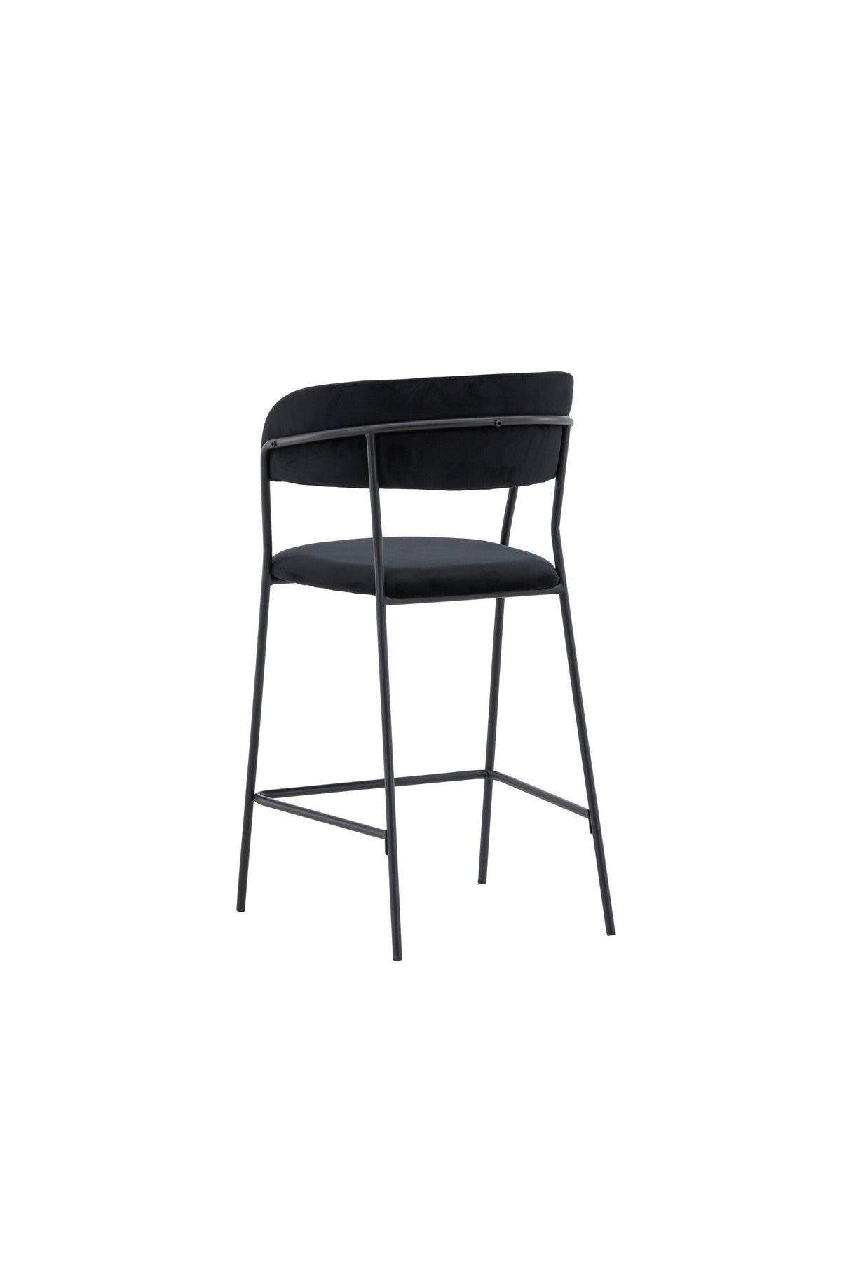 Lui Barhocker - schwarz/Polyester - Samt - Barhocker - ALVAHOME