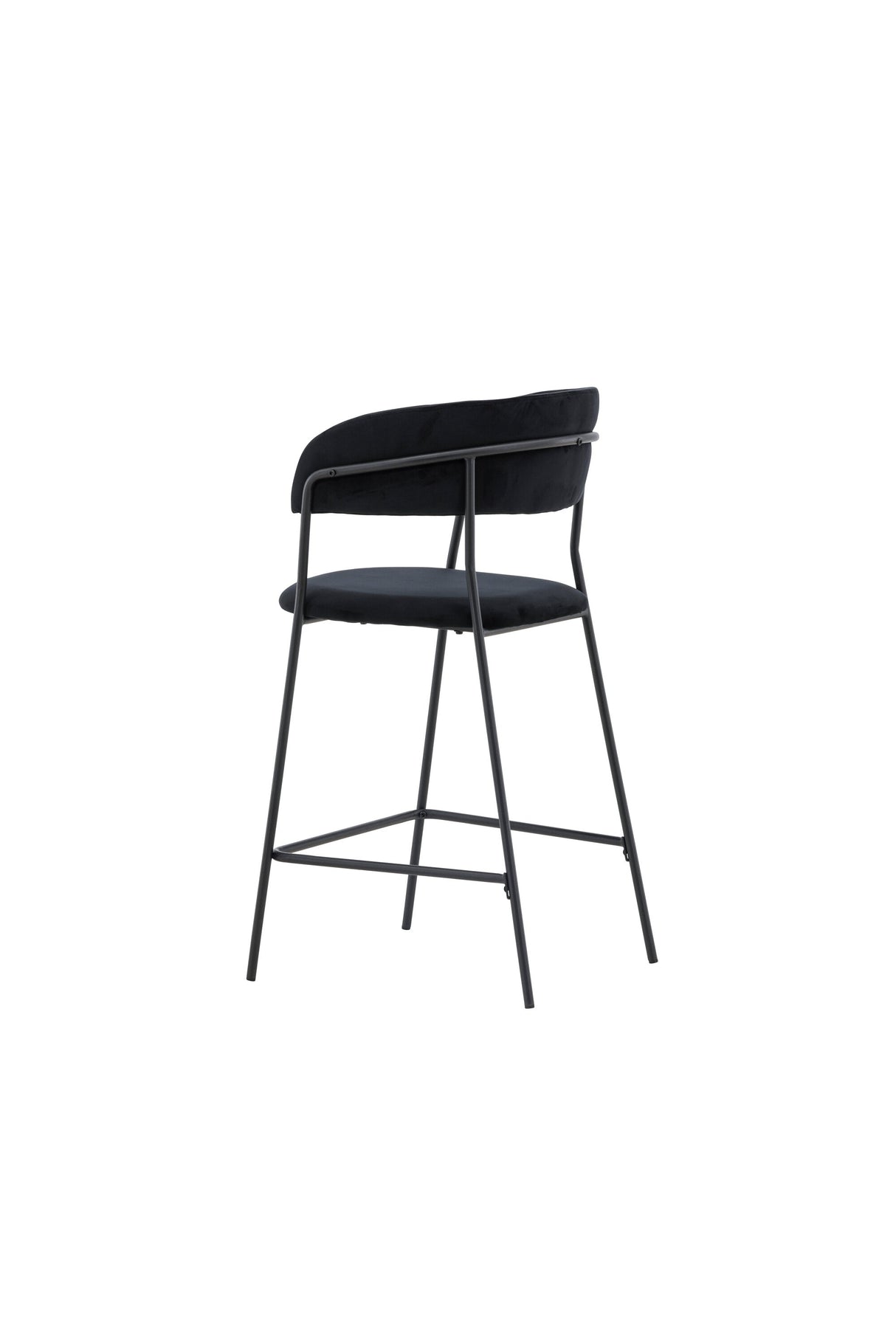 Lui Barhocker - schwarz/Polyester - Samt - Barhocker - ALVAHOME