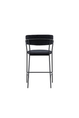 Lui Barhocker - schwarz/Polyester - Samt - Barhocker - ALVAHOME