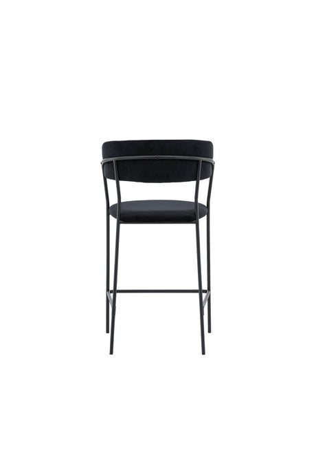Lui Barhocker - schwarz/Polyester - Samt - Barhocker - ALVAHOME