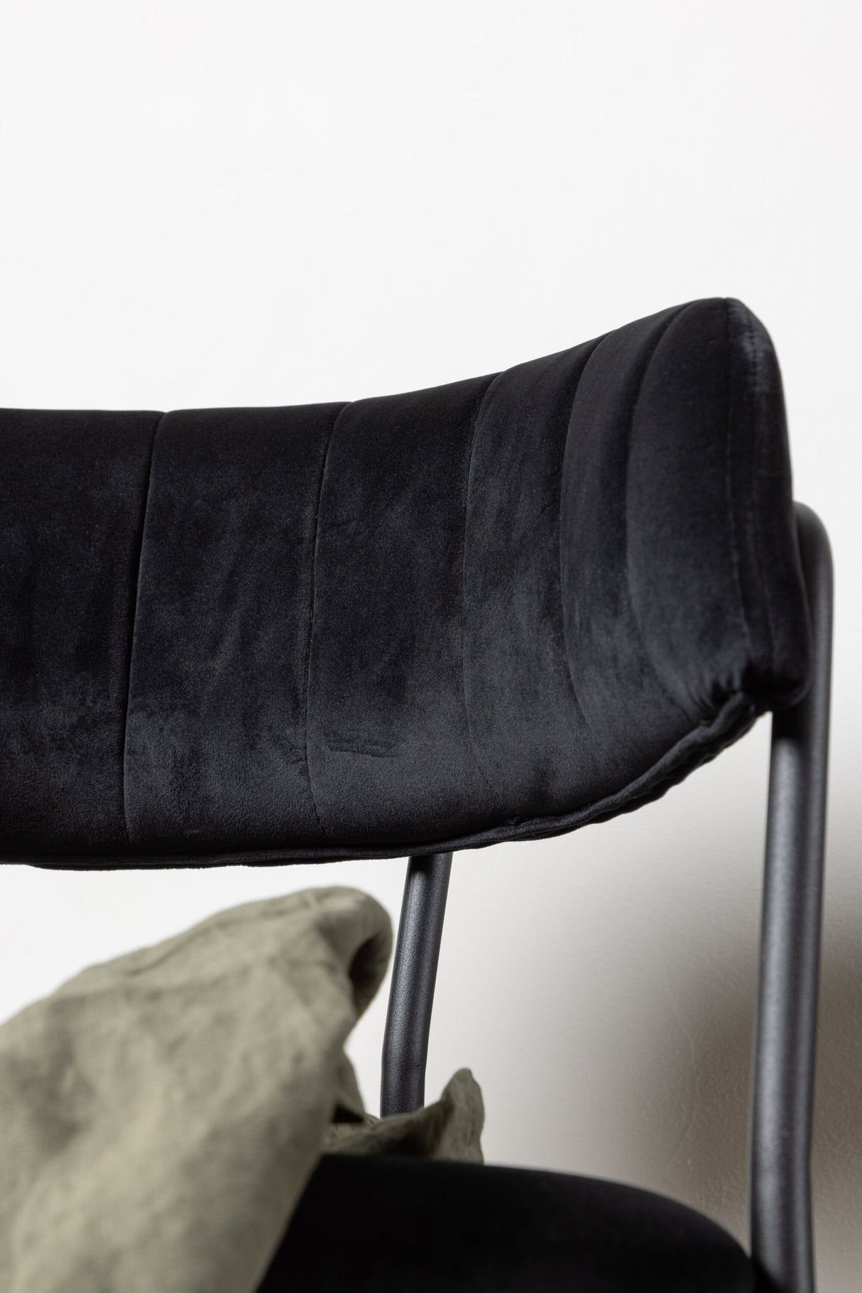 Lui Barhocker - schwarz/Polyester - Samt - Barhocker - ALVAHOME
