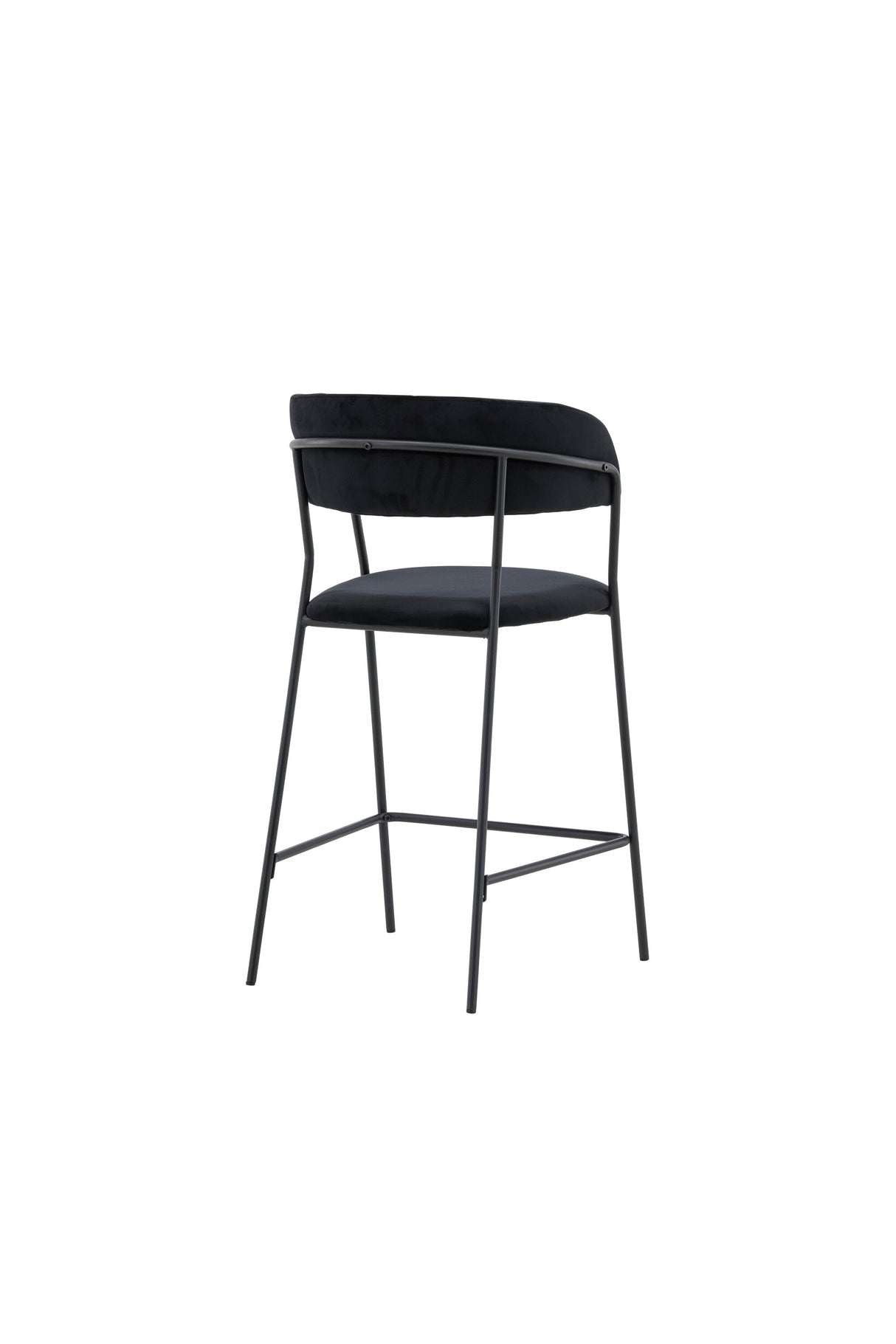Lui Barhocker - schwarz/Polyester - Samt - Barhocker - ALVAHOME