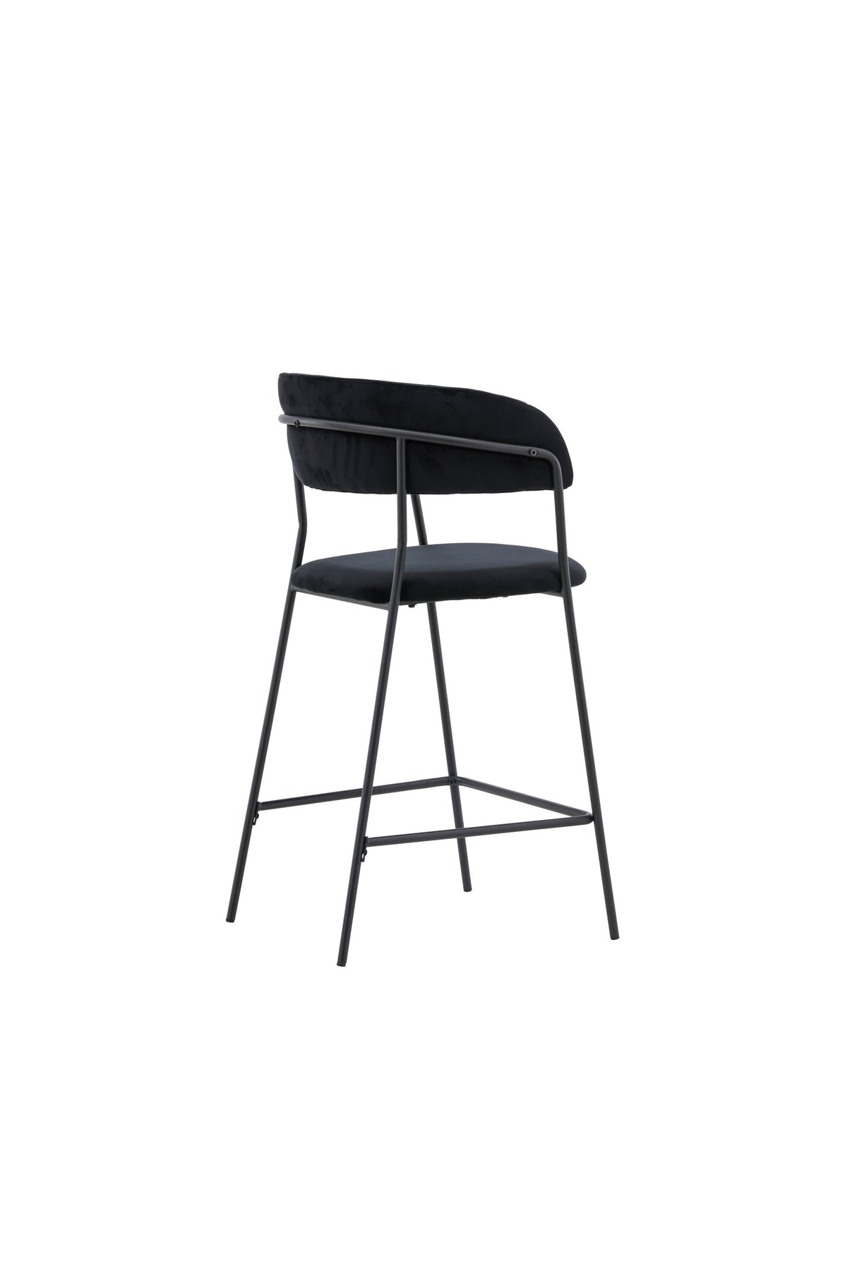 Lui Barhocker - schwarz/Polyester - Samt - Barhocker - ALVAHOME