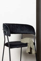 Lui Barhocker - schwarz/Polyester - Samt - Barhocker - ALVAHOME