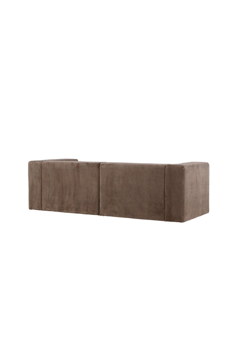 Lumi 3 - Sitzer Sofa - braun/Polyester - Leinen - 3 - Sitzer Sofas - ALVAHOME