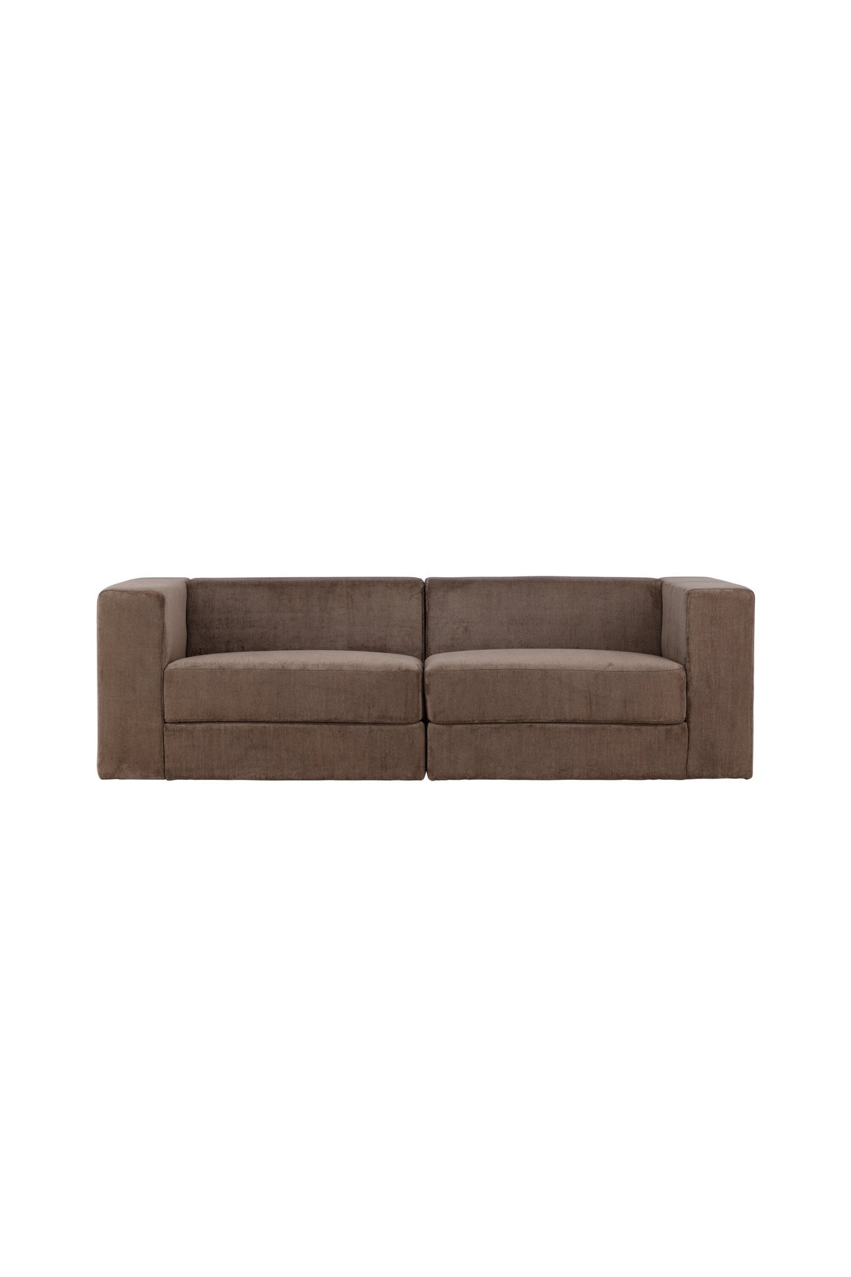 Lumi 3 - Sitzer Sofa - braun/Polyester - Leinen - 3 - Sitzer Sofas - ALVAHOME