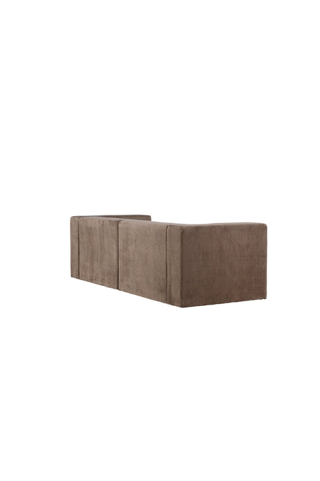 Lumi 3 - Sitzer Sofa - braun/Polyester - Leinen - 3 - Sitzer Sofas - ALVAHOME