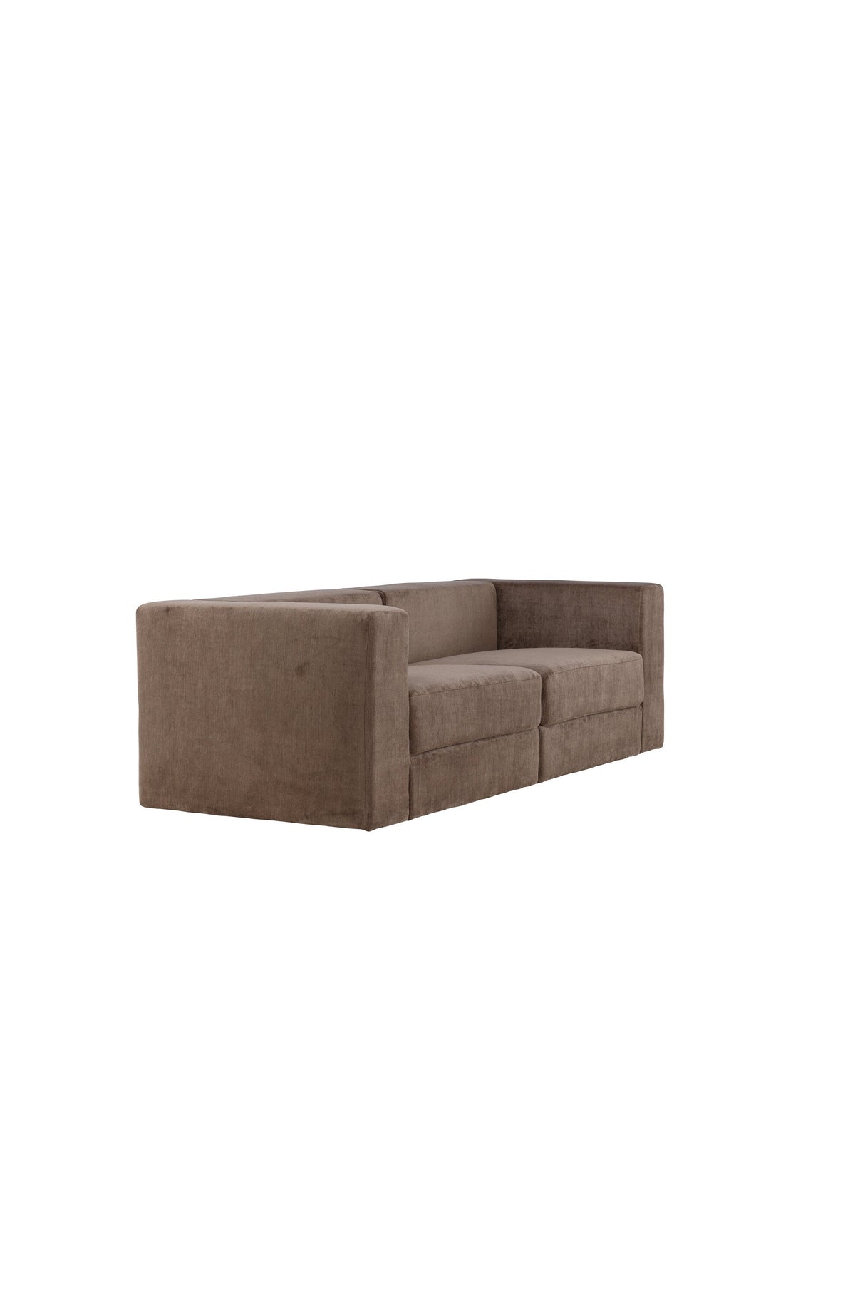 Lumi 3 - Sitzer Sofa - braun/Polyester - Leinen - 3 - Sitzer Sofas - ALVAHOME