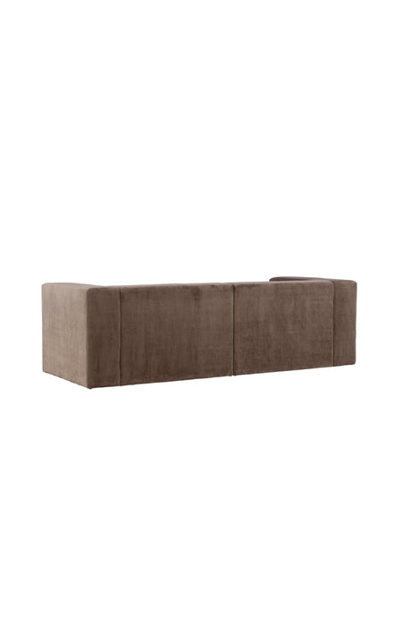 Lumi 3 - Sitzer Sofa - braun/Polyester - Leinen - 3 - Sitzer Sofas - ALVAHOME