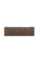 Lumi 3 - Sitzer Sofa - braun/Polyester - Leinen - 3 - Sitzer Sofas - ALVAHOME