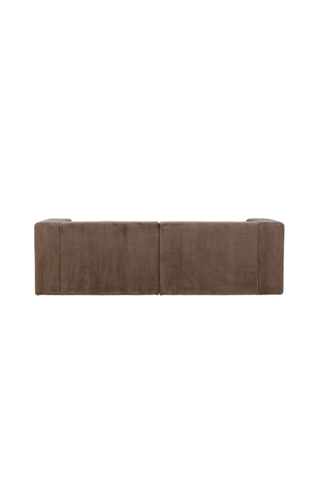 Lumi 3 - Sitzer Sofa - braun/Polyester - Leinen - 3 - Sitzer Sofas - ALVAHOME