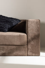 Lumi 3 - Sitzer Sofa - braun/Polyester - Leinen - 3 - Sitzer Sofas - ALVAHOME